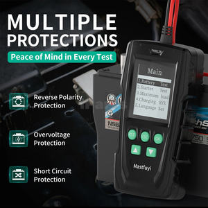 Testeur de <span class=keywords><strong>batterie</strong></span> automobile IParts Mastfuyi FY8912B 12/24V Analyseur de système de <span class=keywords><strong>batterie</strong></span> 100-2000CCA Diagnostic de charge et de démarrage - Product Image 5