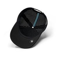 Gorra de Béisbol Clásica de 5 Paneles Personalizada de Alta Calidad, Logotipo Personalizado con Tela de Poliéster Negra Estampada, Gorra de Béisbol Impermeable