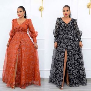 Nuo OEM/ODM Nueva Tendencia Ropa Africana para Mujer Talla Grande Vestidos Casuales con Estampado Floral de Manga Larga - Product Image 5