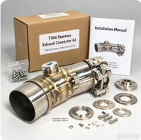 Système d'échappement complet de course modifié de qualité européenne pour moto V8, compatible JOG V8, DIO, BWS, ZX, DIO90, RR, DIO 26AA, ZX 26AA