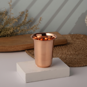 Purificador de agua de metal fácil de usar de terracota de vidrio de cobre con purificación de agua natural de apertura aplanada - Product Image 1