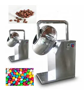 Máquina de recubrimiento con película de azúcar para chocolate, máquina para recubrimiento de chocolate, semillas, avellana, almendra, cacahuete, nueces, caramelo