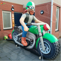 Modèle de moto gonflable publicitaire BOYAN, modèle de moto gonflable géant Abraham pour la promotion en plein air
