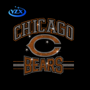 Top Sales Chicago Bears Club <strong>Rhinestones</strong> <strong>Transfer</strong> Bling Hotfix Bears Football <strong>Rhinestone</strong> <strong>Transfers</strong> For Clothes - Product Image 2