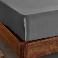 Ensemble de draps en bambou de luxe taille Queen/King-Ensembles de literie hypoallergéniques rafraîchissants doux avec drap-housse, housse de couette et taies d'oreiller