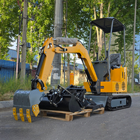 Mini-excavatrice hydraulique sur chenilles d'occasion, fabriquée en Chine, avec moteur Eaton Hydraulics, certifiée EPA, garantie 1 an