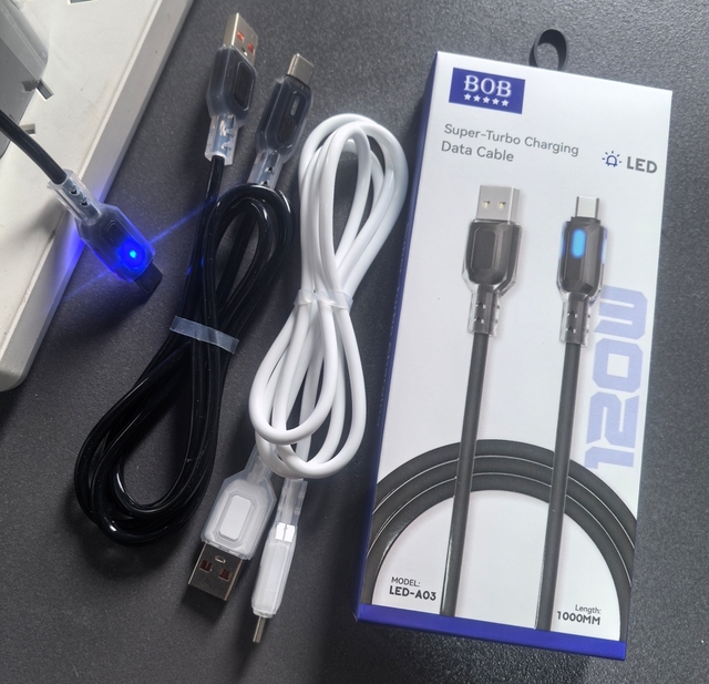 RGB Breathing Light Braid USB C Liquid Silicone 5A PD120W Fast Charging Data Cable for iPhone for Computer Earphone