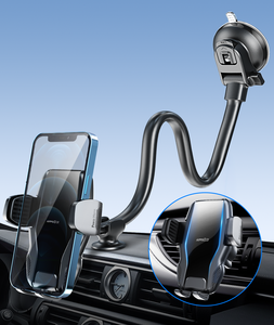 Universal <strong>Mobile</strong> Car Phone <strong>Holder</strong> <strong>Suction</strong> Cup <strong>Holder</strong> With Clips Long Adjustable Angle - Product Image 1