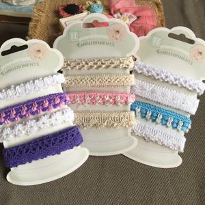 <span class=keywords><strong>Scrapbooking</strong></span> embellissement <span class=keywords><strong>Crochet</strong></span> dentelle ruban Collection pour artisanat Scrapbook ruban coton ruban garniture ensemble - Product Image 6