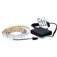 Bande LED USB Dream WS2812 RGB IC en cuivre avec télécommande, ruban adhésif double face intégré, étanche IP66, barre lumineuse décorative pour bureau de jeu