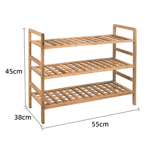 Étagère à épices en bambou à 3 niveaux, boîte de rangement pour comptoir de cuisine, <span class=keywords><strong>support</strong></span> autonome – Étagère <span class=keywords><strong>sous</strong></span> l'<span class=keywords><strong>armoire</strong></span> pour usage domestique - Product Image 2