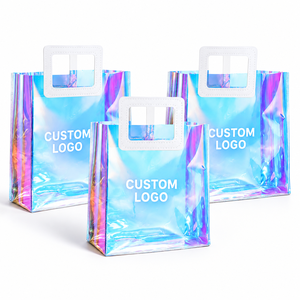 Eco-Friendly Reusable Pvc Carry Plastic Beach Bag Iridescent Design Waterproof Laser Pvc Bag - Product Image 1