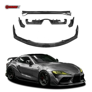 Kit de carrocería ancha estilo AG de fibra de carbono para Toyota Supra A90, directo de fábrica: Labio delantero, difusor trasero, faldones laterales y alerón completo. - Product Image 1