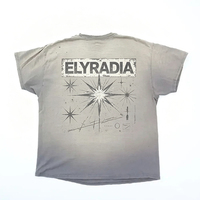 T-shirt tricoté unisexe à manches courtes, coupe oversize, imprimé numérique vintage, 100 % coton, finition délavée, personnalisé par le fabricant ELYRADIA