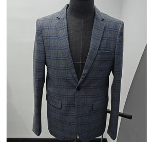 Оптовая продажа мужской одежды: приталенный повседневный мужской костюм, формальный свадебный костюм с цветочным принтом на лацканах, формальная одежда, мужские пиджаки. - Product Image 1