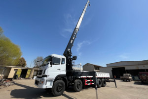 Grue mobile télescopique hydraulique à commande proportionnelle HAOY 16 tonnes montée sur camion pour éclairage public - Product Image 5
