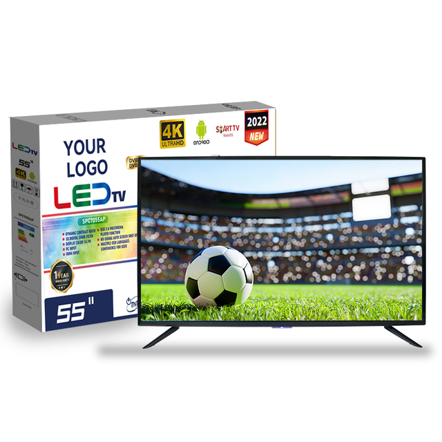 OEM Frameless Android WebOS 4K UHD Smart QLED Miniled TV 60Hz Refresh >55" Screen WiFi LED Backlight Built-In Speaker Hotel Use