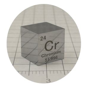 Yeemeida Kubus Kromium 10mm Permukaan Poles Kepadatan Tinggi Logam Kromium Kemurnian 99,7% Model Cr-1 untuk Koleksi - Product Image 2