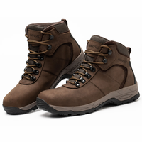 Bottes de sécurité AIMVVSEC en cuir imperméables, antidérapantes, résistantes à l'usure, avec embout en acier pour les travaux industriels, la construction, l'exploitation minière