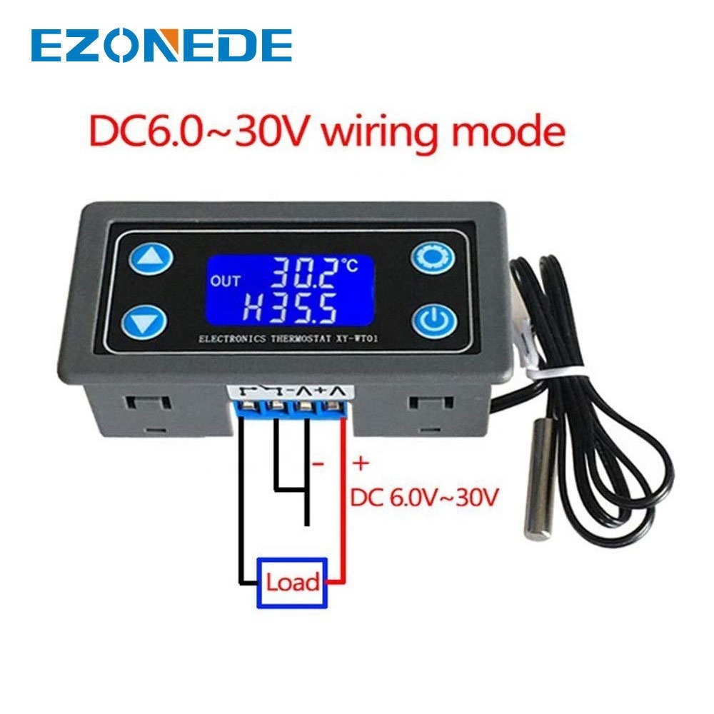 XY-WT01 10Aサーモスタットデジタル温度コントローラーDC6V-30V