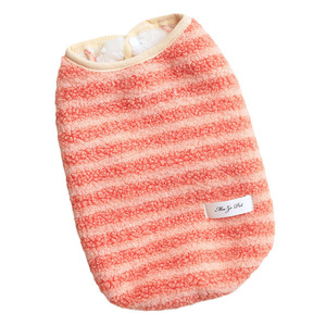 Vêtements pour chiens d'automne et d'hiver, gilet en polaire rayé, vêtements pour animaux de compagnie pour Schnauzers et Bichons, vêtements d'hiver chauds pour petits chiens. - Product Image 5