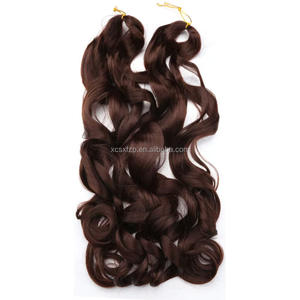 High Quality 75G Synthetic Box Braid Hair Extensions Loose Wavy <strong>French</strong> Spiral Curly Long Straight Water Wave Soft Dyed - Product Image 4