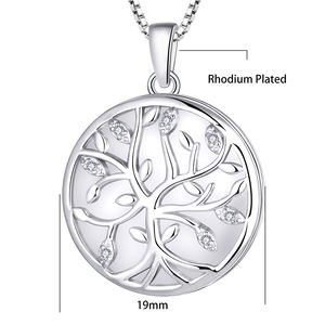 OT & ell 925 Sterling ililver amamily REE F IFE ococket uustom HOTO etetting endant Ant ecklace iift For alies - Product Image 6