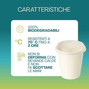 Coperchi bianchi in cartone da 80 ml per bicchieri da 3 oz, coperchi monouso per caffè, tè e bevande - Product Image 3