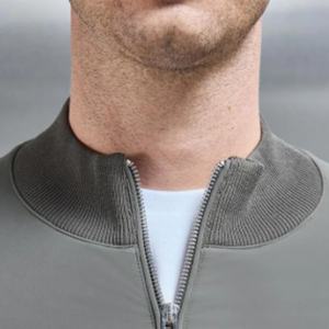 Veste pour homme de haute qualité OEM, nouvelle veste pour homme, logo personnalisé, fermeture éclair bidirectionnelle, vêtements de rue, veste pour homme - Product Image 2