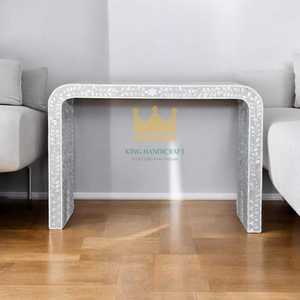 Table basse incrustée de nacre faite à la main du Vietnam-Meubles en bois artistiques pour la décoration intérieure - Product Image 1