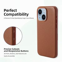 Coque de téléphone en cuir véritable de luxe Offre Spéciale pour iPhone 16 15 Plus Pro Max Slim couverture de téléphone portable
