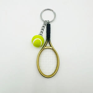 Llavero Creativo de Plástico con Forma de Raqueta de Tenis y Diseño de Pelota de Tenis, Recuerdos y Regalos Promocionales - Venta Directa de Fábrica - Product Image 5