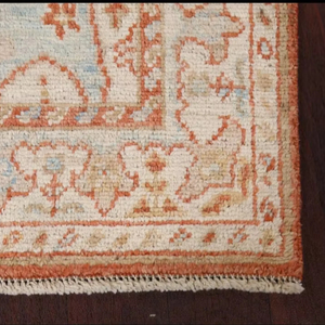 พรมขนแกะทำมือขนาด8x10ย้อมสีผักโอเรียนเต็ลสีเขียว - Product Image 1