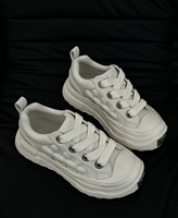 SHOOT BRAND Reissue Black Plum Sneakers pour Hommes et Femmes, Chaussures de Marche en Cuir Rétro à Semelle Épaisse et Rehaussée, Légères