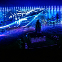 Système multimédia de luxe avec écran d'eau, spectacle de danse des jets d'eau laser, fontaine musicale spectaculaire en plein air