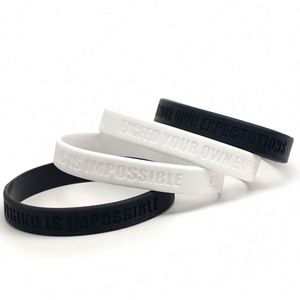 Le fabricant propose une personnalisation abordable de bracelets en silicone motivants avec des bracelets en caoutchouc gravés de haute qualité - Product Image 2