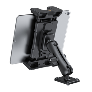 Base de taladro resistente para montaje de tableta automática Compatible con soporte de tableta de coche de 4-14 pulgadas para pared de escritorio de vehículo de negocios de camiones - Product Image 3