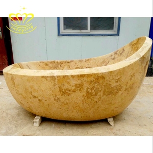 Design moderno mármore natural banheira <span class=keywords><strong>1</strong></span> pessoa forma oval massagem spa função incluída para banheiro cozinha do hotel Villa Park uso - Product Image 1