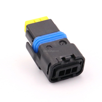 3 Pin Black PBT Material Waterproof Female Auto Plug Wire Connector FCI 211PC032S0049