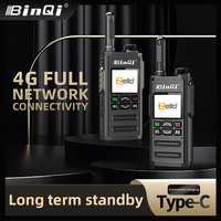Radio bidirectionnelle portable Android BinQi BQ-268 longue portée avec communication 4G POC GPS, PTT mondial et Zello pour Gxin POC