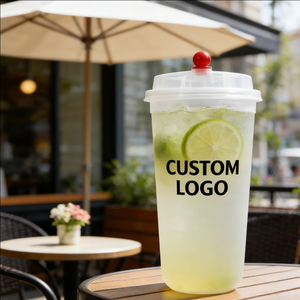 Gobelet en plastique jetable à paroi simple givré 16oz 150ml 90mm de diamètre pour jus d'orange américain - Product Image 3