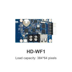 HuiDu-controlador Wi-Fi de pantalla LED a todo Color, HD-WF1, WF2, WF4, para HUB75, P10, P8, P6, P5