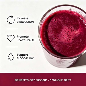 OEM Vegan Beetroot Powder Vegan Gluten-Free and Beet Supplement <strong>Increse</strong> Circulation Promote Heart and Energy Management - Product Image 5