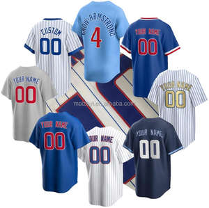 Maillot de baseball américain brodé de style équipe de la meilleure qualité cousu sur mesure avec votre numéro de nom personnalisable avec logo - Product Image 1