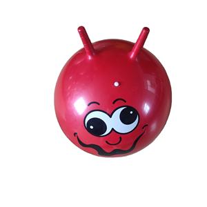 Bambini red Strange face logo gonfiabile pvc Jumping play <span class=keywords><strong>Ball</strong></span> con manico tramoggia - Product Image 3