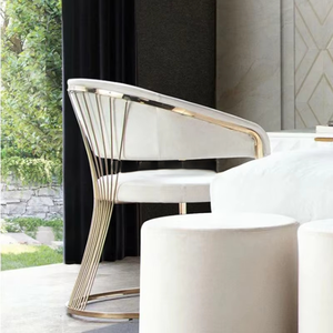 Chaise de <span class=keywords><strong>salle</strong></span> <span class=keywords><strong>à</strong></span> <span class=keywords><strong>manger</strong></span> en velours nordique, mobilier d'intérieur de luxe, fauteuils de restaurant, chaises de loisirs en acier inoxydable doré pour <span class=keywords><strong>salle</strong></span> <span class=keywords><strong>à</strong></span> <span class=keywords><strong>manger</strong></span> - Product Image 3