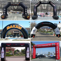 Arche gonflable personnalisée avec logo pour la promotion de la marque sportive, course de course à pied, ligne de départ et d'arrivée, événements en plein air, publicité