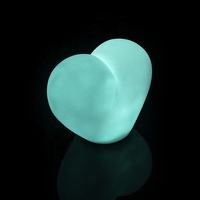 Petite lampe de Table LED rouge en forme de cœur pour la saint-valentin