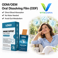 Extrait de mûrier, levure, bêta-glucane, bandes de film orales à dissolution rapide, OEM ODM, complément alimentaire pour le soutien immunitaire et la glycémie, soin antioxydant