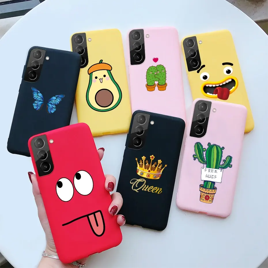 For Samsung Galaxy S21 Plus Ultra 5G Case Cute Painted Silicone Soft Protective Phone Cover For Samsung S 21 S21 Plus Ultra Case